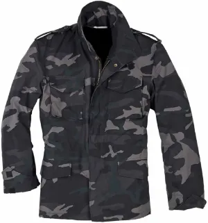 Mens Cotton M65 Coat Jacket | Olive Greene US Army Field Multi Pocket Coat