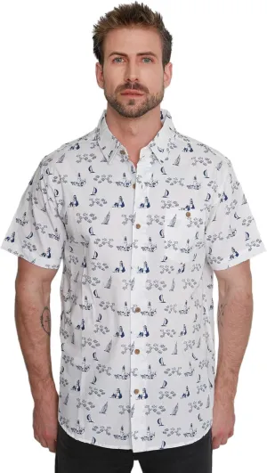 Men's Short Sleeve Hawaiian Woven Shirt