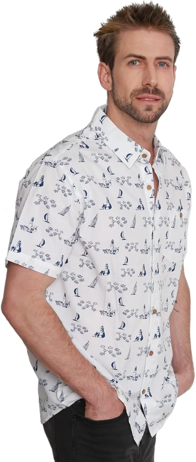 Men's Short Sleeve Hawaiian Woven Shirt