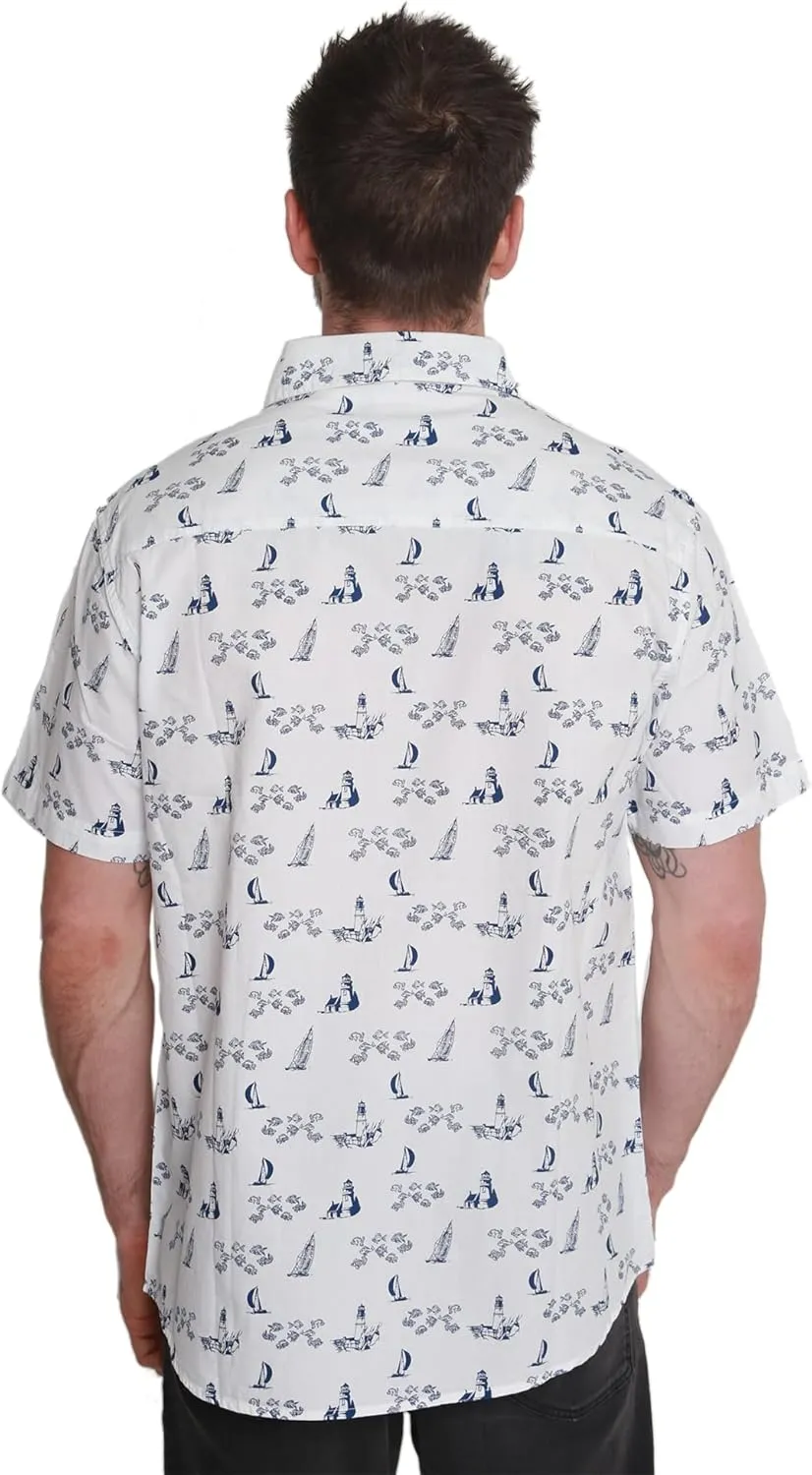 Men's Short Sleeve Hawaiian Woven Shirt