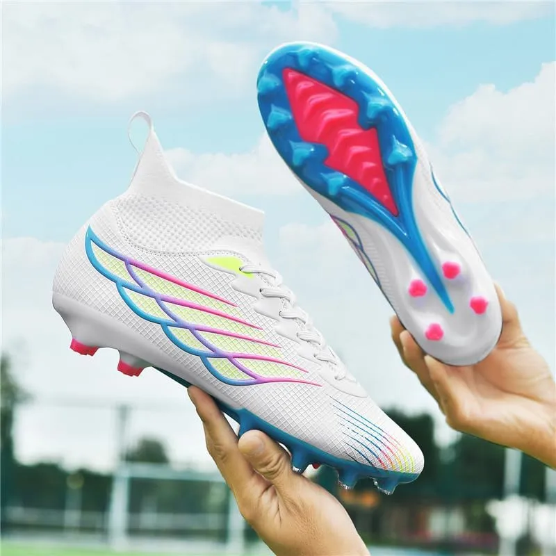 Men's Soccer Shoes Boys Students Grass Training Shoes Outdoor Football Shoes Unisex