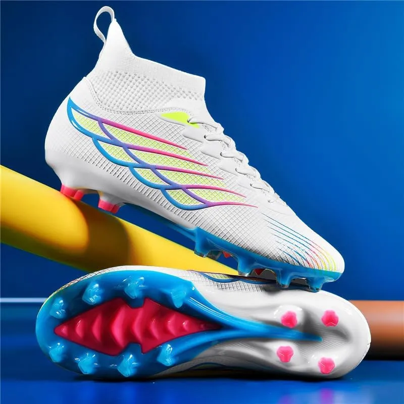 Men's Soccer Shoes Boys Students Grass Training Shoes Outdoor Football Shoes Unisex