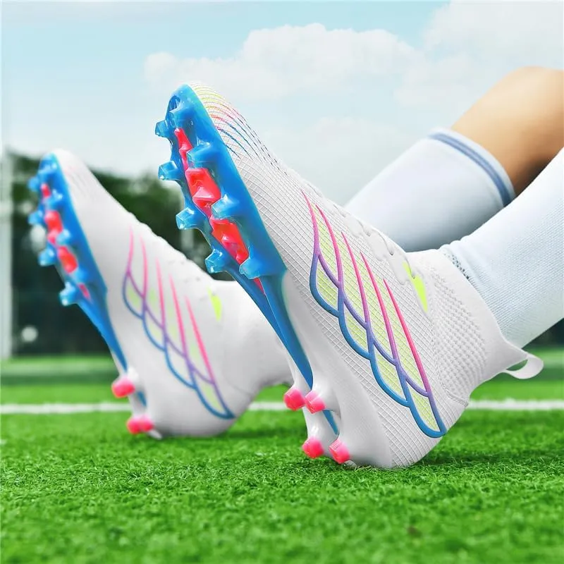 Men's Soccer Shoes Boys Students Grass Training Shoes Outdoor Football Shoes Unisex