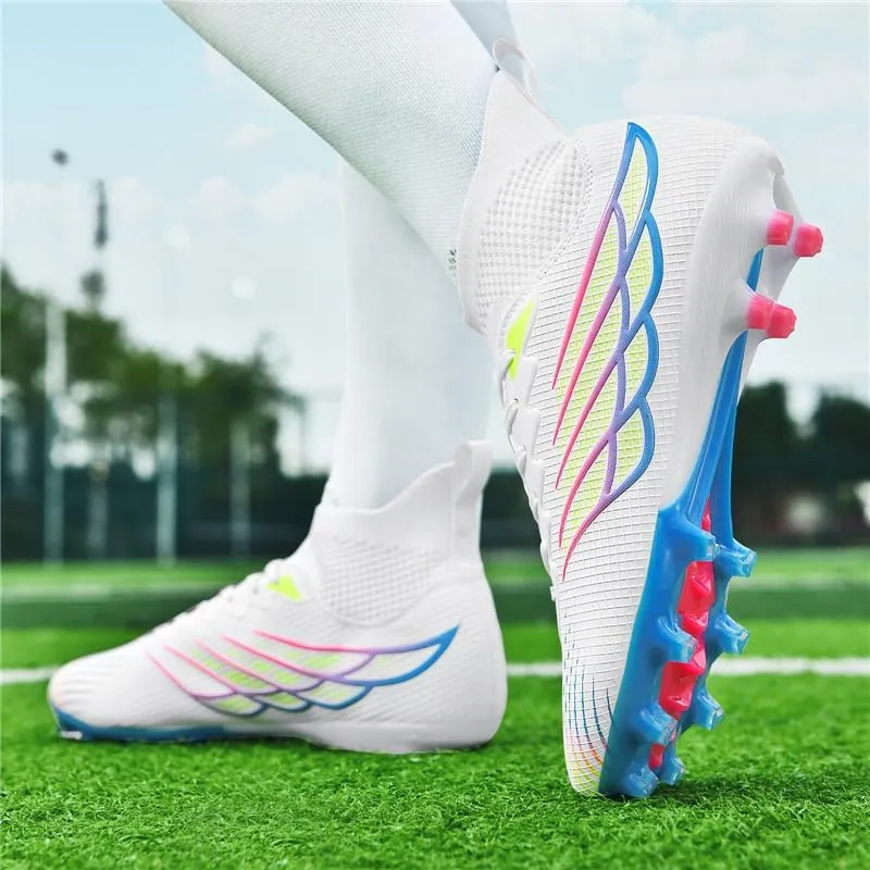 Men's Soccer Shoes Boys Students Grass Training Shoes Outdoor Football Shoes Unisex