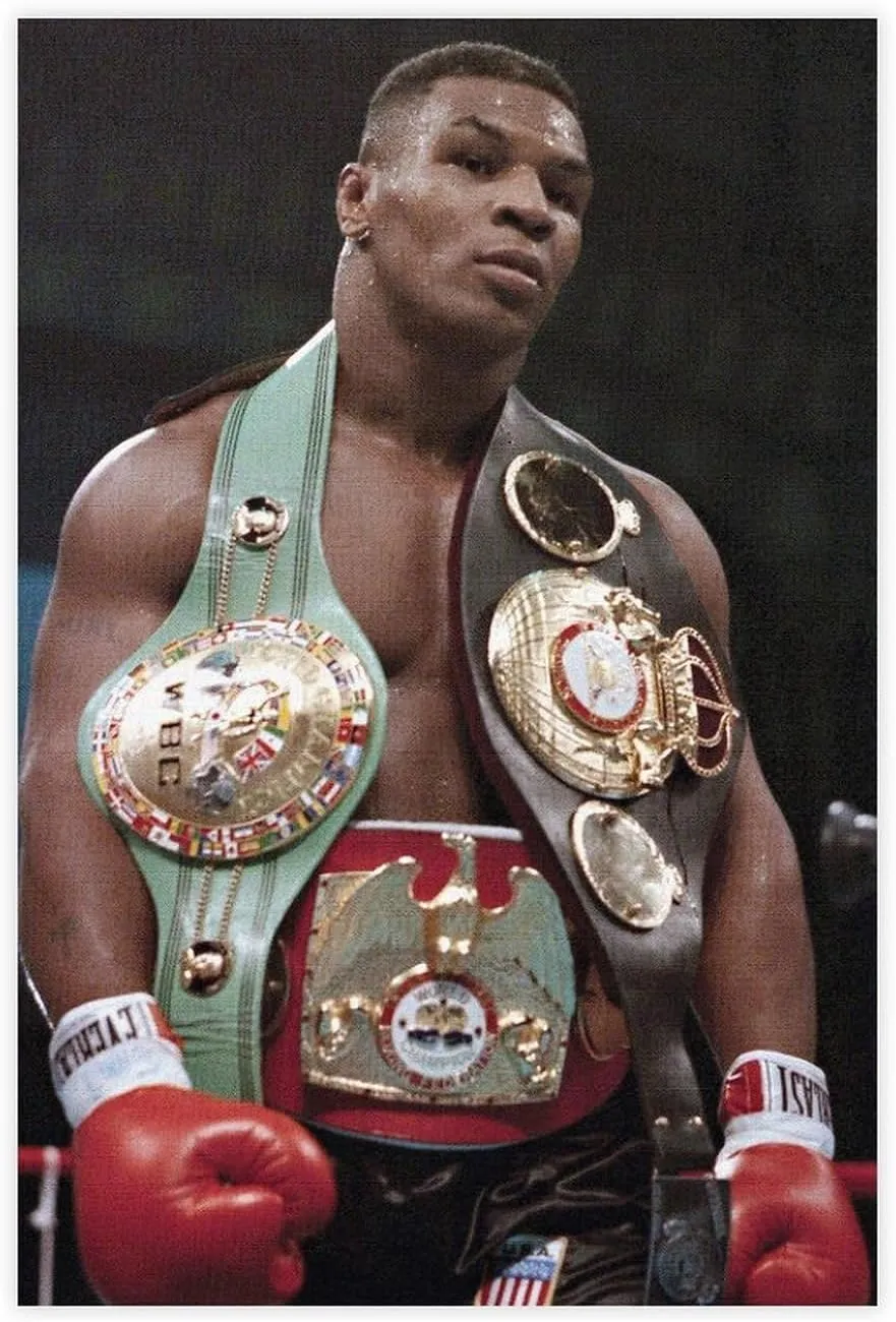 Mike Tyson Boxing Posters 1 Canvas Poster Wall Art Decor Print Picture Paintings for Living Room Bedroom Decoration Unframe:12x18inch(30x45cm)