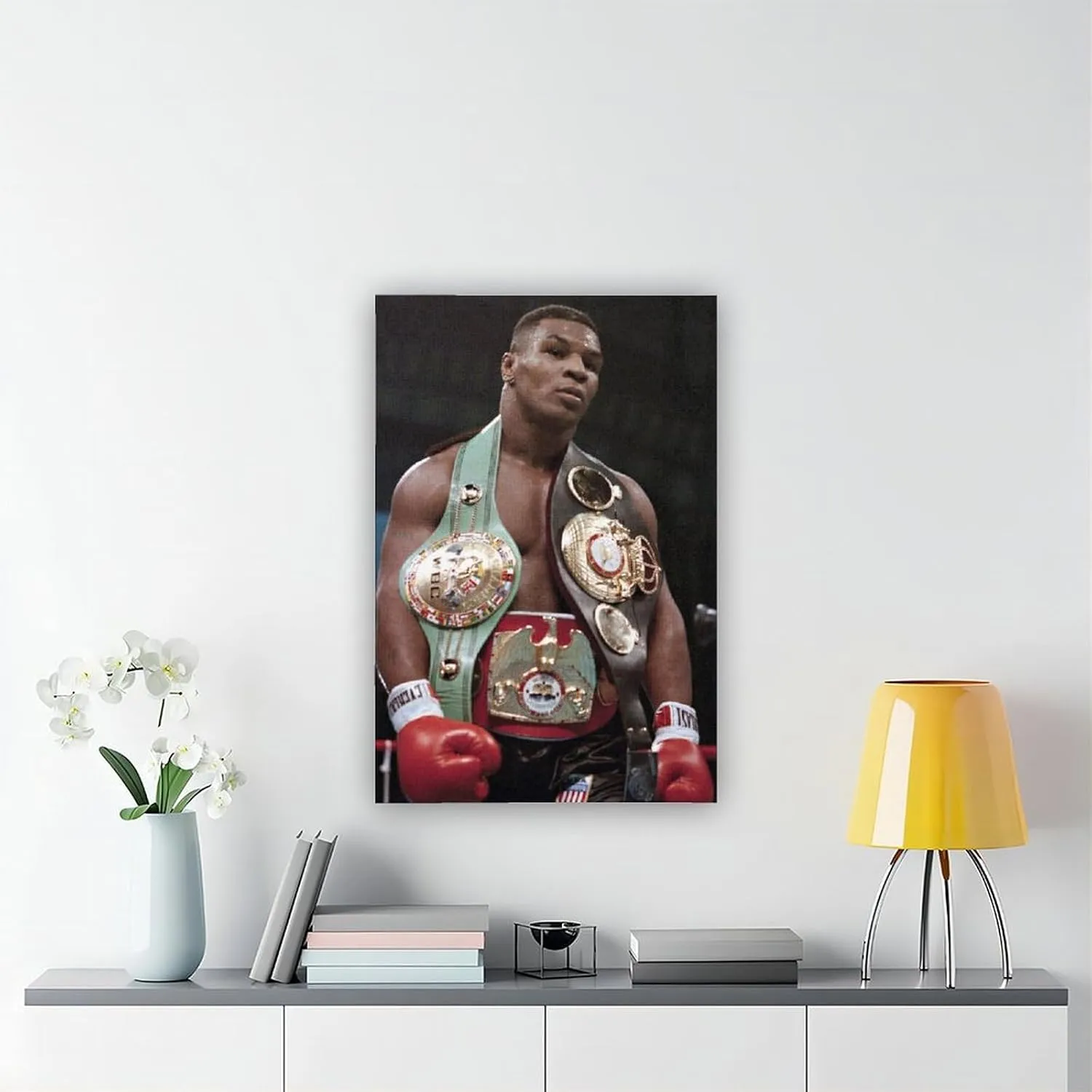Mike Tyson Boxing Posters 1 Canvas Poster Wall Art Decor Print Picture Paintings for Living Room Bedroom Decoration Unframe:12x18inch(30x45cm)
