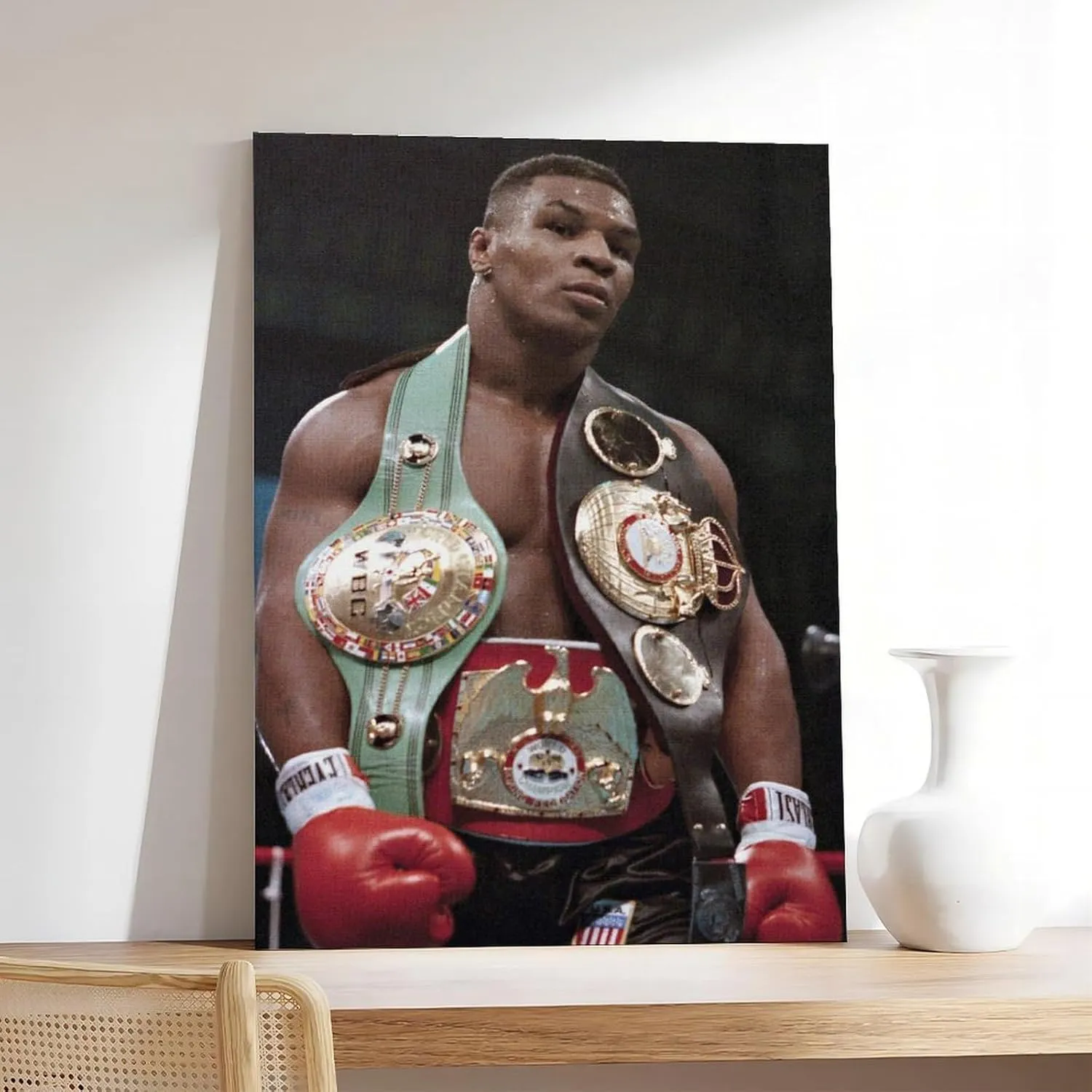 Mike Tyson Boxing Posters 1 Canvas Poster Wall Art Decor Print Picture Paintings for Living Room Bedroom Decoration Unframe:12x18inch(30x45cm)