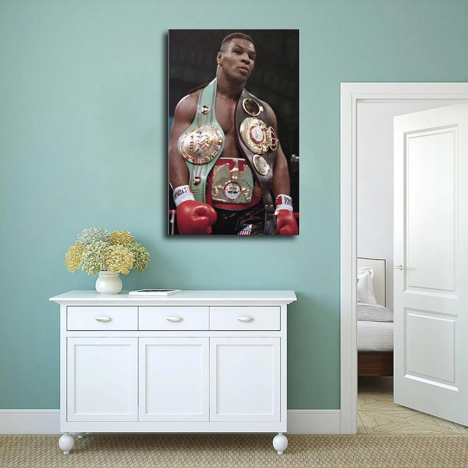 Mike Tyson Boxing Posters 1 Canvas Poster Wall Art Decor Print Picture Paintings for Living Room Bedroom Decoration Unframe:12x18inch(30x45cm)