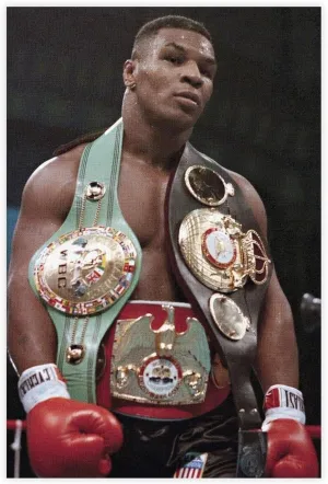Mike Tyson Boxing Posters 1 Canvas Poster Wall Art Decor Print Picture Paintings for Living Room Bedroom Decoration Unframe:12x18inch(30x45cm)