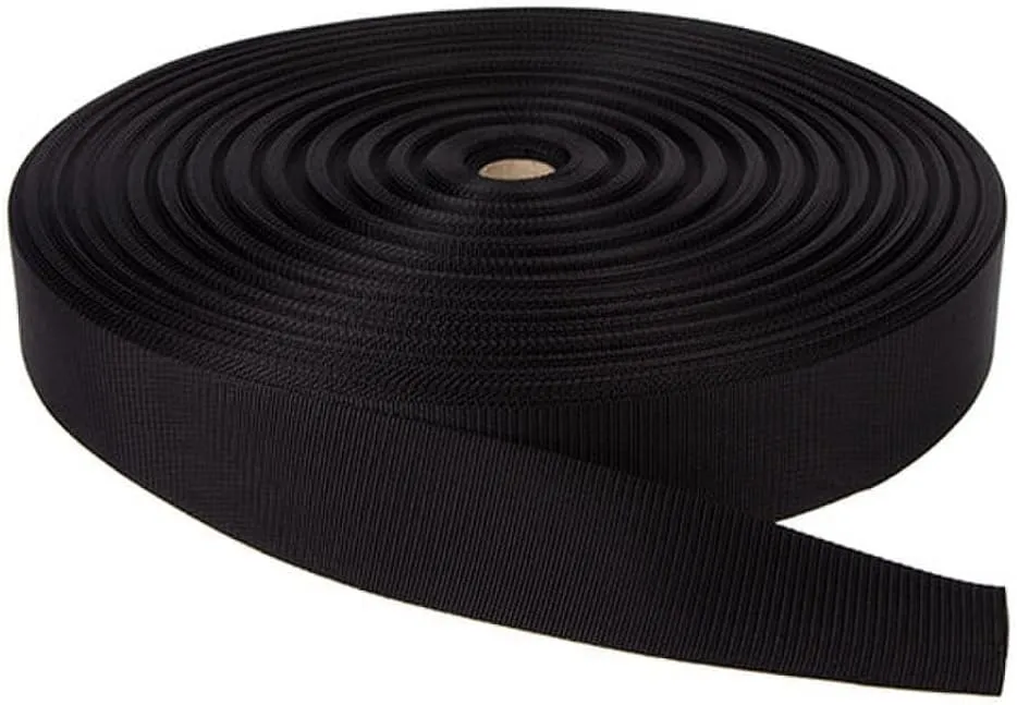Mil-W-17337 Nylon Webbing 1" Black - MIL-W-17337 Ensures Consistency and Reliability in Military-Grade Nylon Webbing Products.