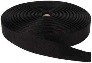 Mil-W-17337 Nylon Webbing 1" Black - MIL-W-17337 Ensures Consistency and Reliability in Military-Grade Nylon Webbing Products.