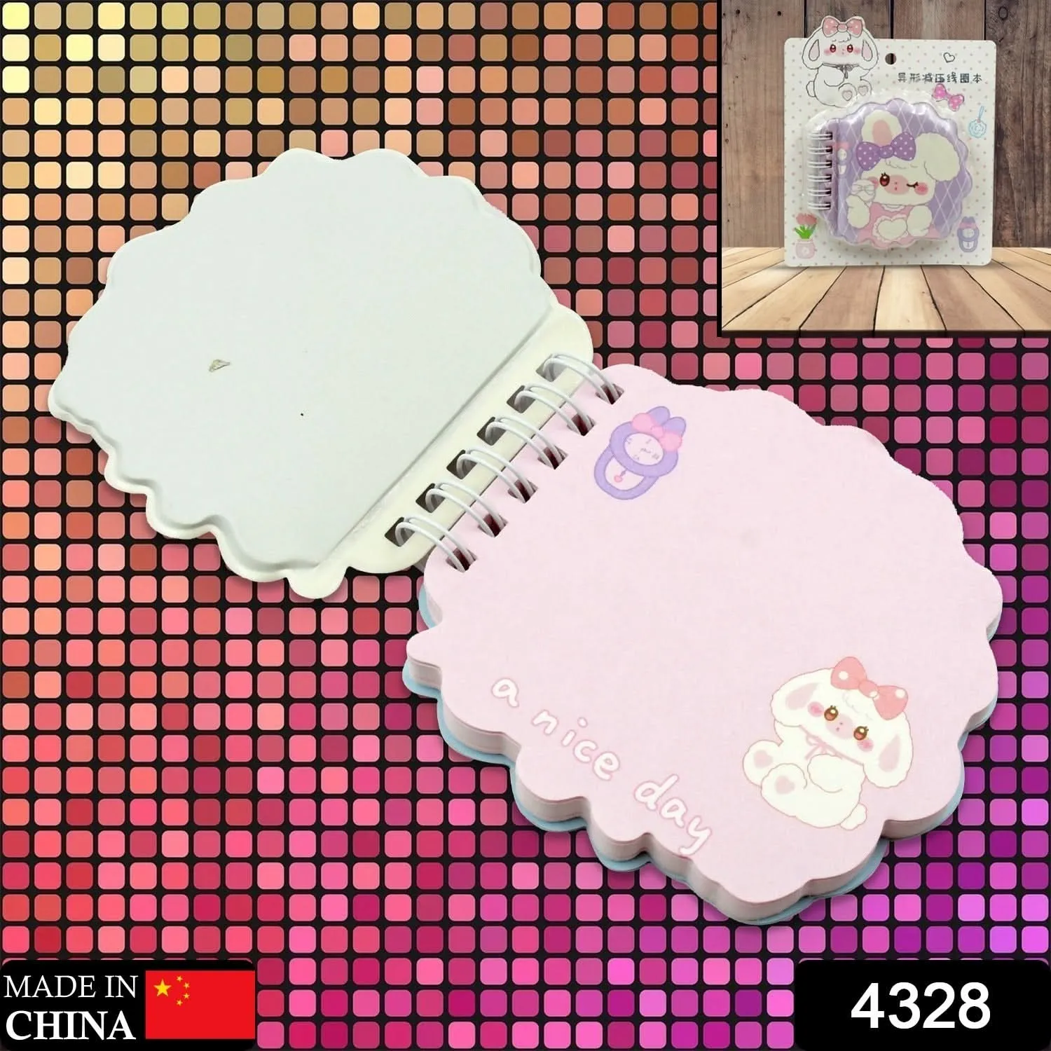 Mini Cartoon Diary – Pocket-Size Travel Notebook (1 Pc)