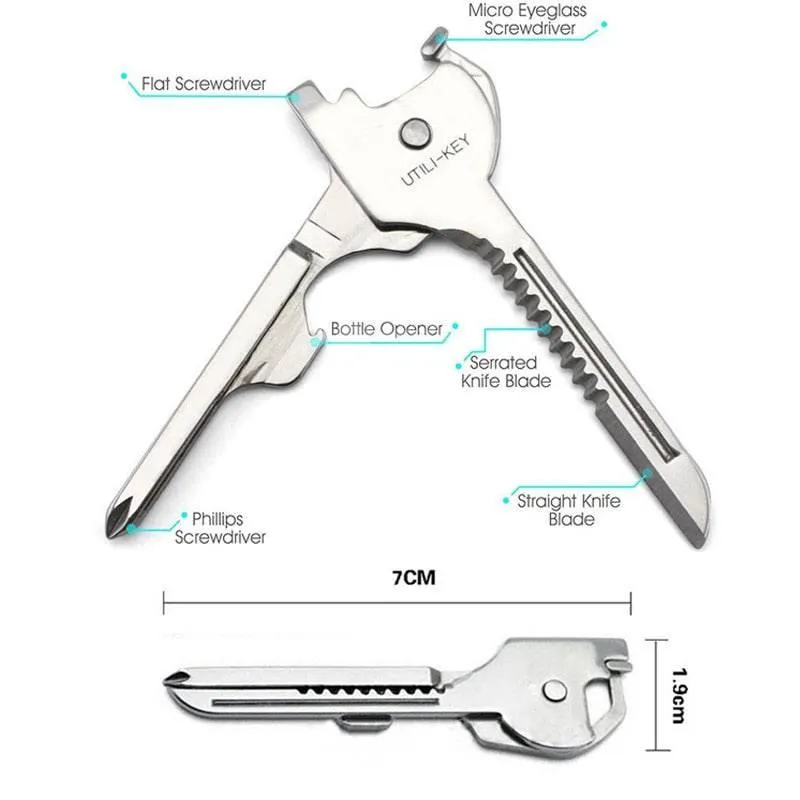 Mini Keychain Pocket Tool - All-in-One Multi-Function Gadget