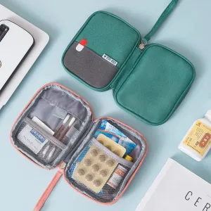 Mini Medicine Organizer Bag Outdoor First Aid Kit Portable Travel Storage Sack Emergency Medical Case Accessories Supplies