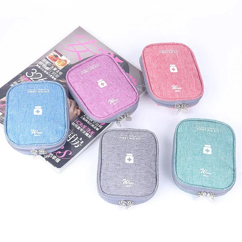 Mini Portable Medicine Storage Bag – Emergency First Aid Kit & Pill Organizer for Travel & Camping