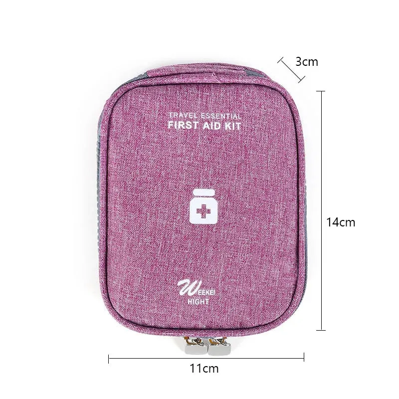 Mini Portable Medicine Storage Bag – Emergency First Aid Kit & Pill Organizer for Travel & Camping
