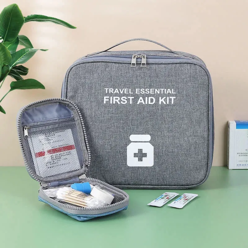 Mini Portable Medicine Storage Bag – Emergency First Aid Kit & Pill Organizer for Travel & Camping