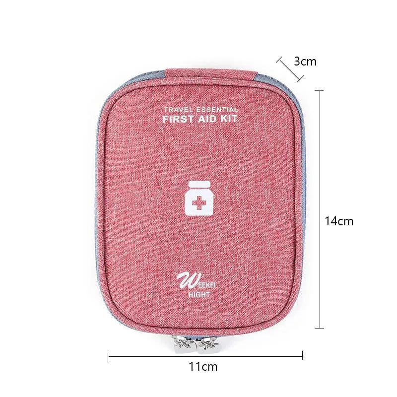 Mini Portable Medicine Storage Bag – Emergency First Aid Kit & Pill Organizer for Travel & Camping