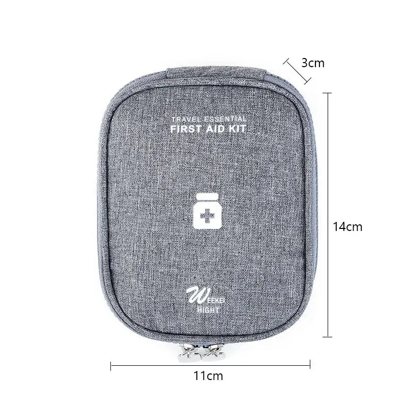 Mini Portable Medicine Storage Bag – Emergency First Aid Kit & Pill Organizer for Travel & Camping
