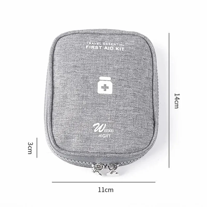 Mini Portable Medicine Storage Bag – Emergency First Aid Kit & Pill Organizer for Travel & Camping