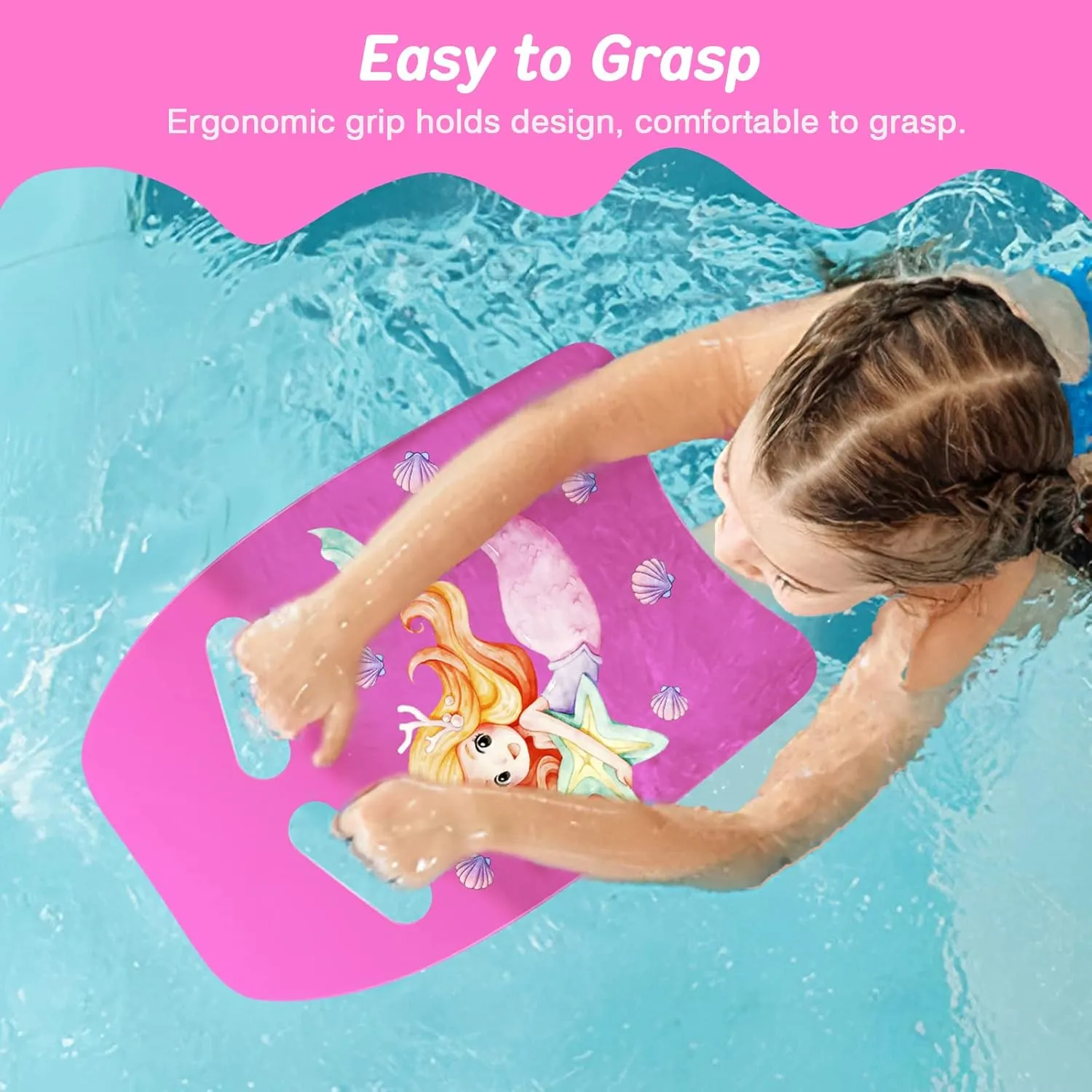 MoKo Swim Kickboard, Cartoon Swimming Training Kick Board Pool Exercise Equipment Promote Natural Swimming Position Water Fun Tool for Kids