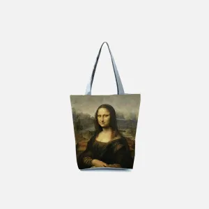 Mona Lisa Retro Tote Bag