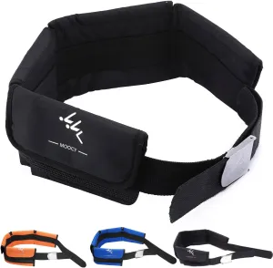 MOOCY 4 Neoprene Pocket Scuba Weight Belt，Spear Fishing Nylon-fit for Waist 32" to 52" - Quick-Release Buckle