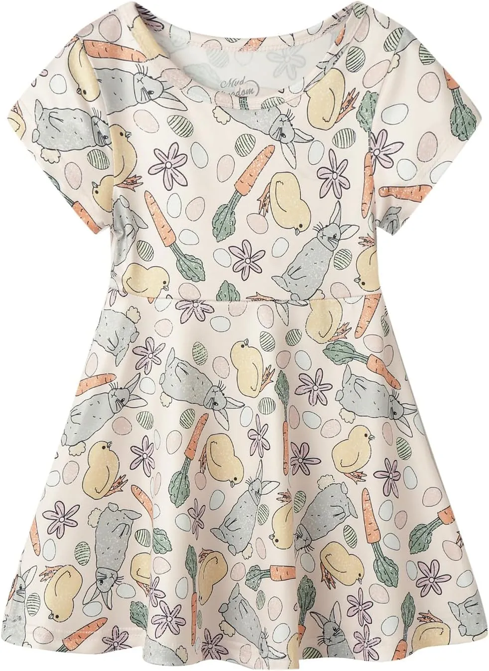 Mud Kingdom Little Girls Twirly Skater Dress for School Party Summer A-Line