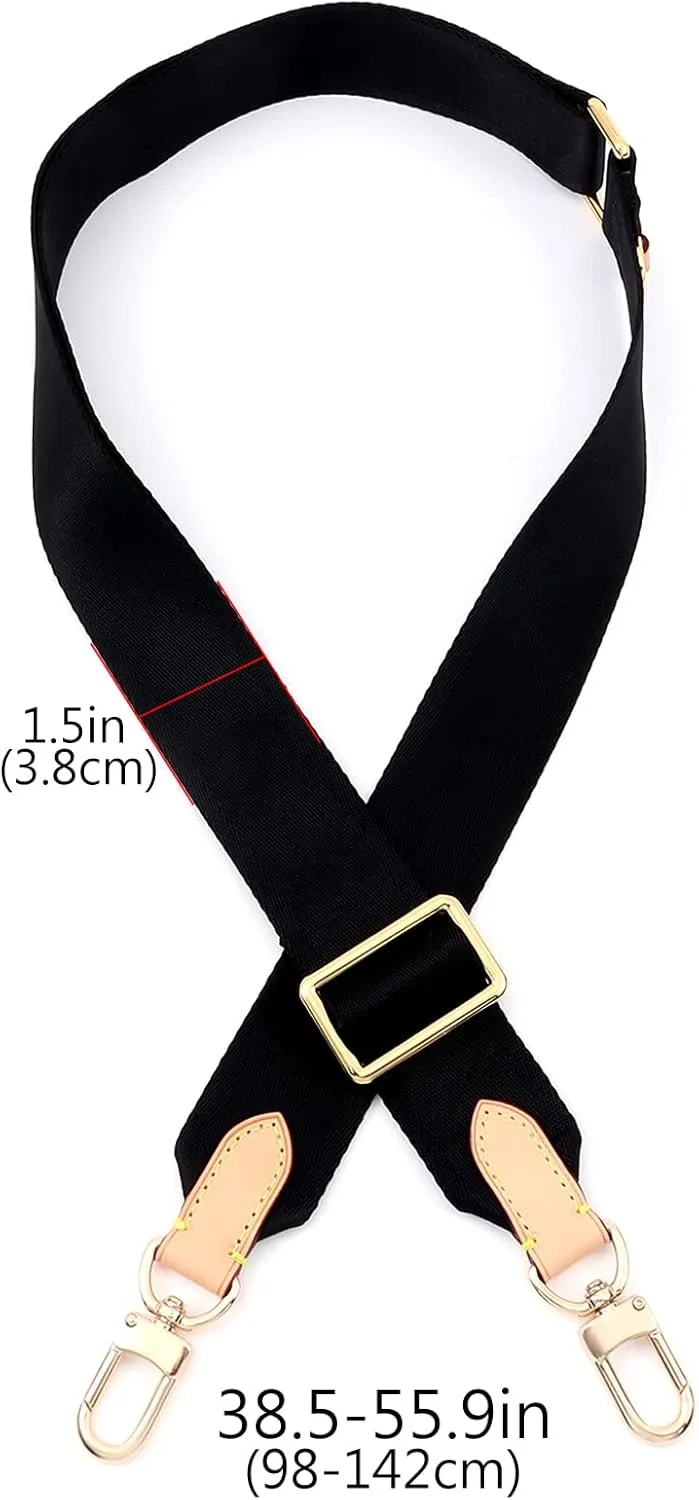 Multi Pochette Accessories Replacement Crossbody Strap Adjustable Wide Canvas Strap for LV Purse Shoulder Bags