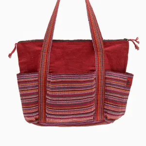 Multi pocket cotton 'parent' bag