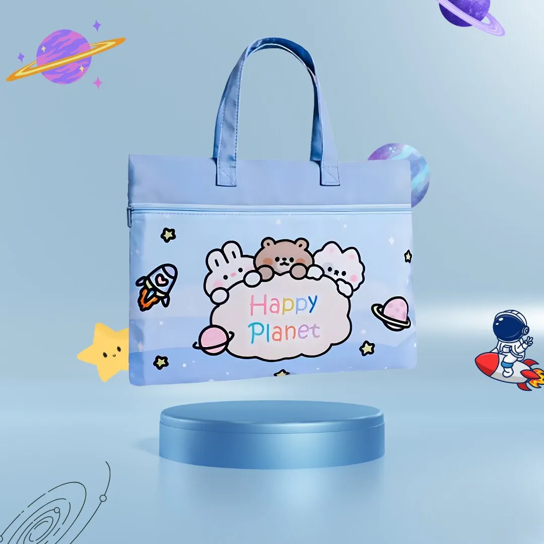 MULTICOLOR CARTOON DESIGN MULTI-PURPOSE HANDBAG