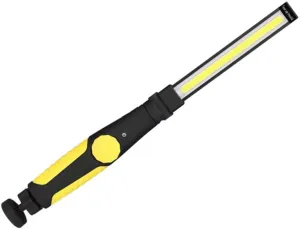 Multifunction Cob LED Rechargeable Magnetic with Rotatable Body for Car Repairs Camping and Emergency Use Compact Design Yellow
