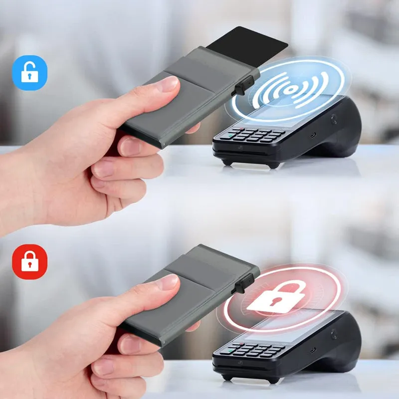 Multifunctional card case with anti-theft protection