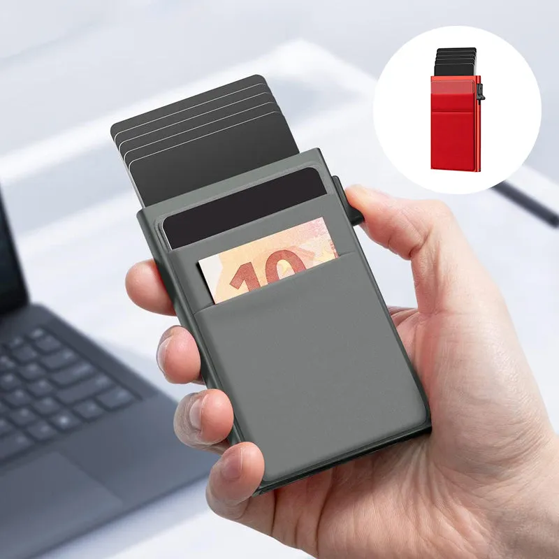 Multifunctional card case with anti-theft protection