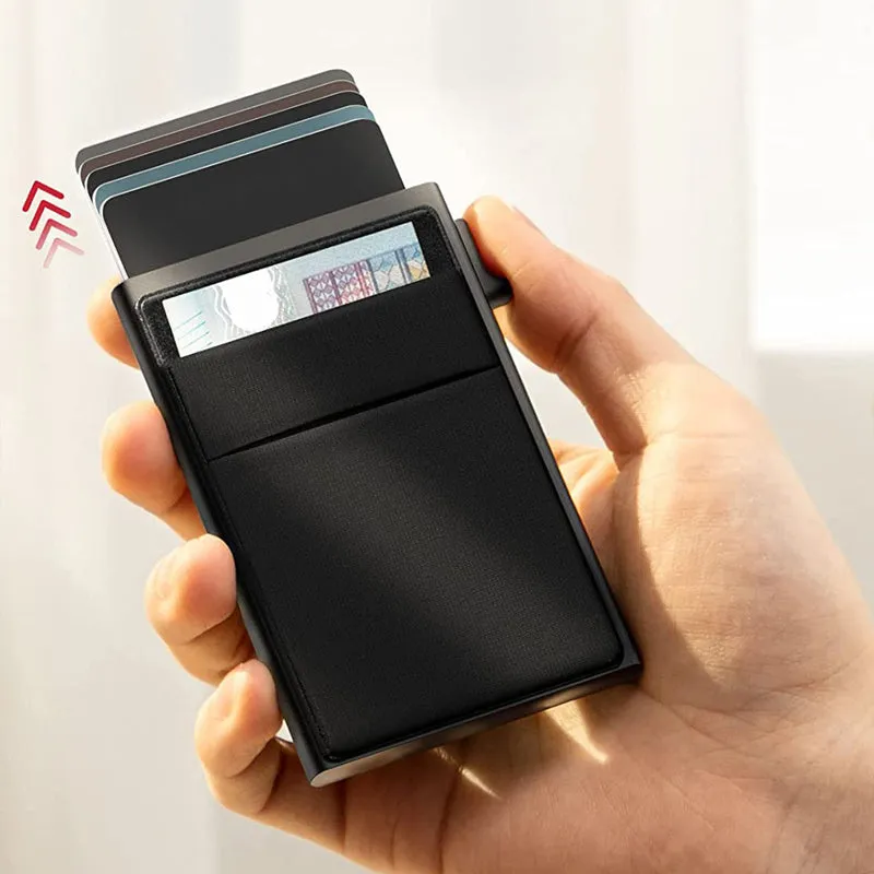 Multifunctional card case with anti-theft protection