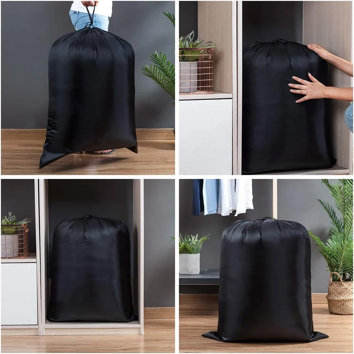 Multipurpose Extra Large Laundry Bag Storage Bag (37"x47", Blue)