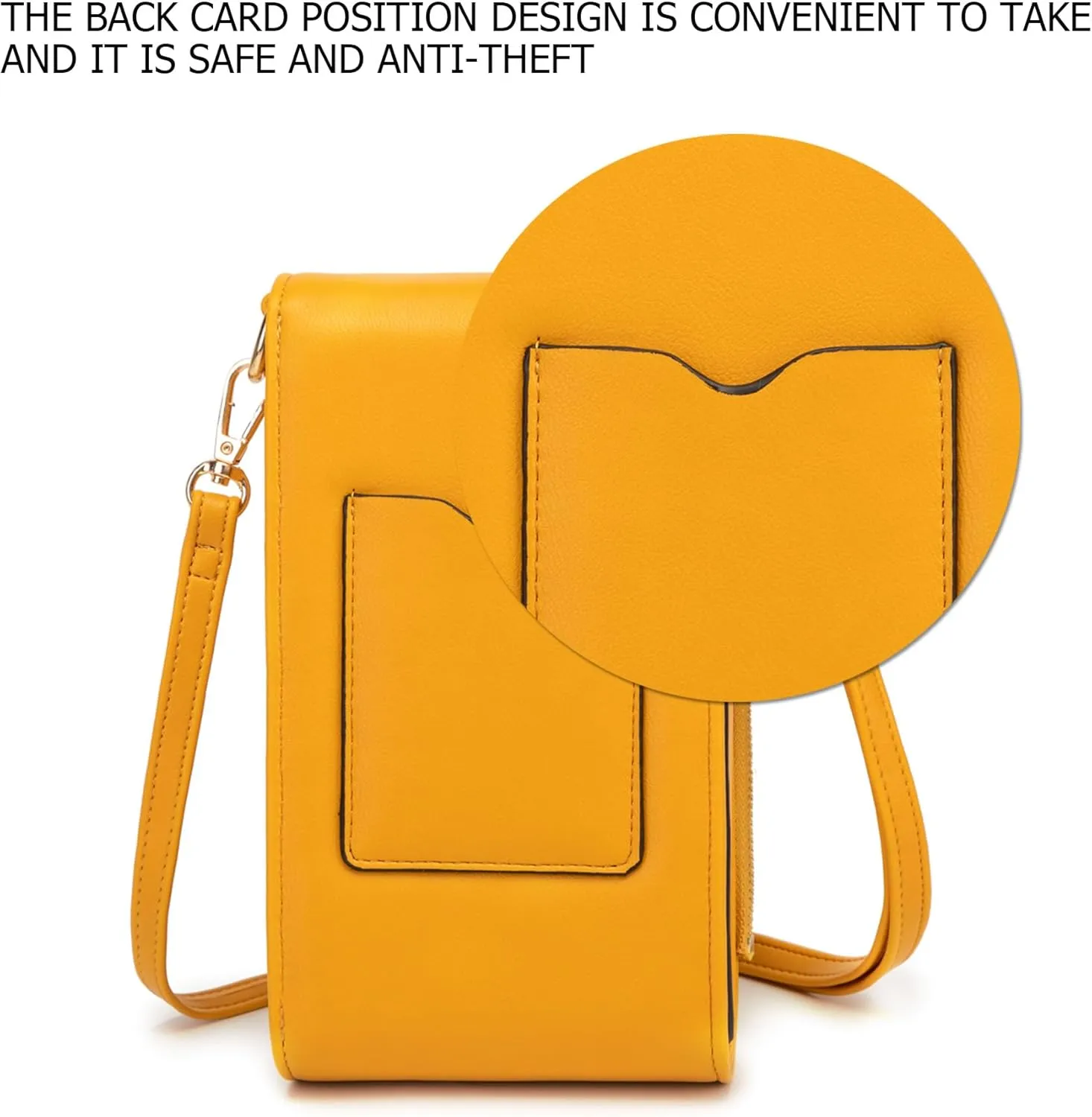 myfrdiay Roomy Pocket Small Crossbody Purse for Women, Flap Mini Shoulder Bag with 4 Credit Slots