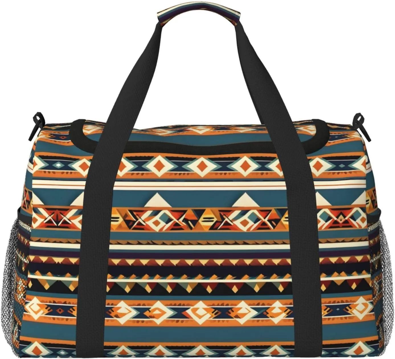 Native American Pattern print Carry on Bag Underseat forTraveling Personal Item Bag Travel Duffel Bag Gym Bag for Women Men