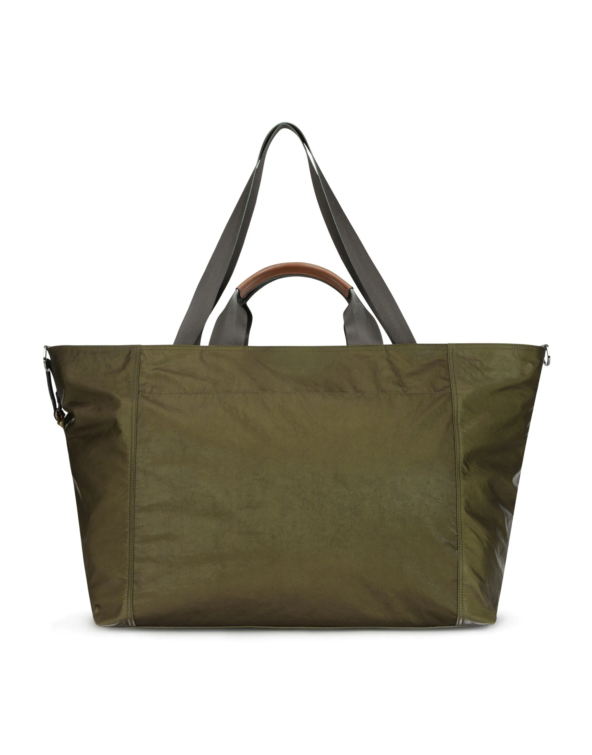 Nero Sicilia dna nylon travel bag with branded tag