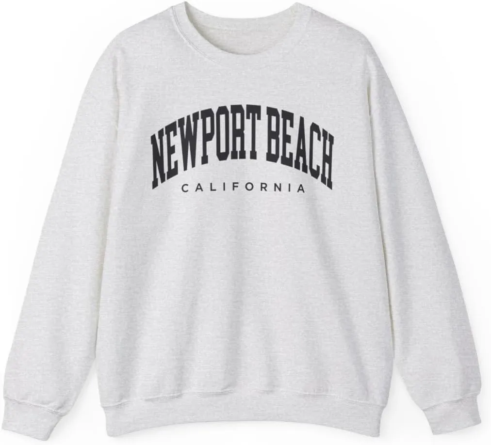 Newport Beach California Adult Unisex Crewneck Sweatshirt