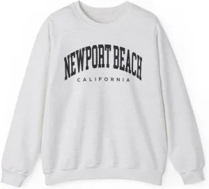 Newport Beach California Adult Unisex Crewneck Sweatshirt