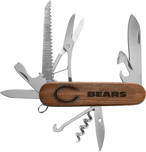 NFL Chicago Bears Classic Wood Pocket Multi-Tool