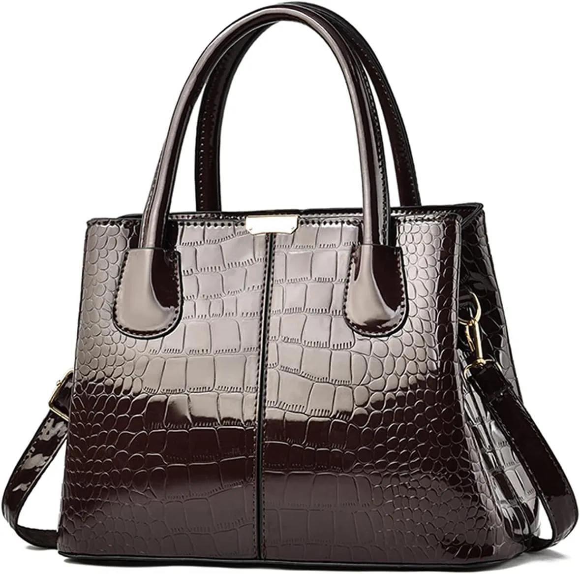 NICOLE & DORIS Women Handbag Patent Leather Top Handle Bags Shoulder Bag Elegant Tote Bag Ladies Hand Bag for Work
