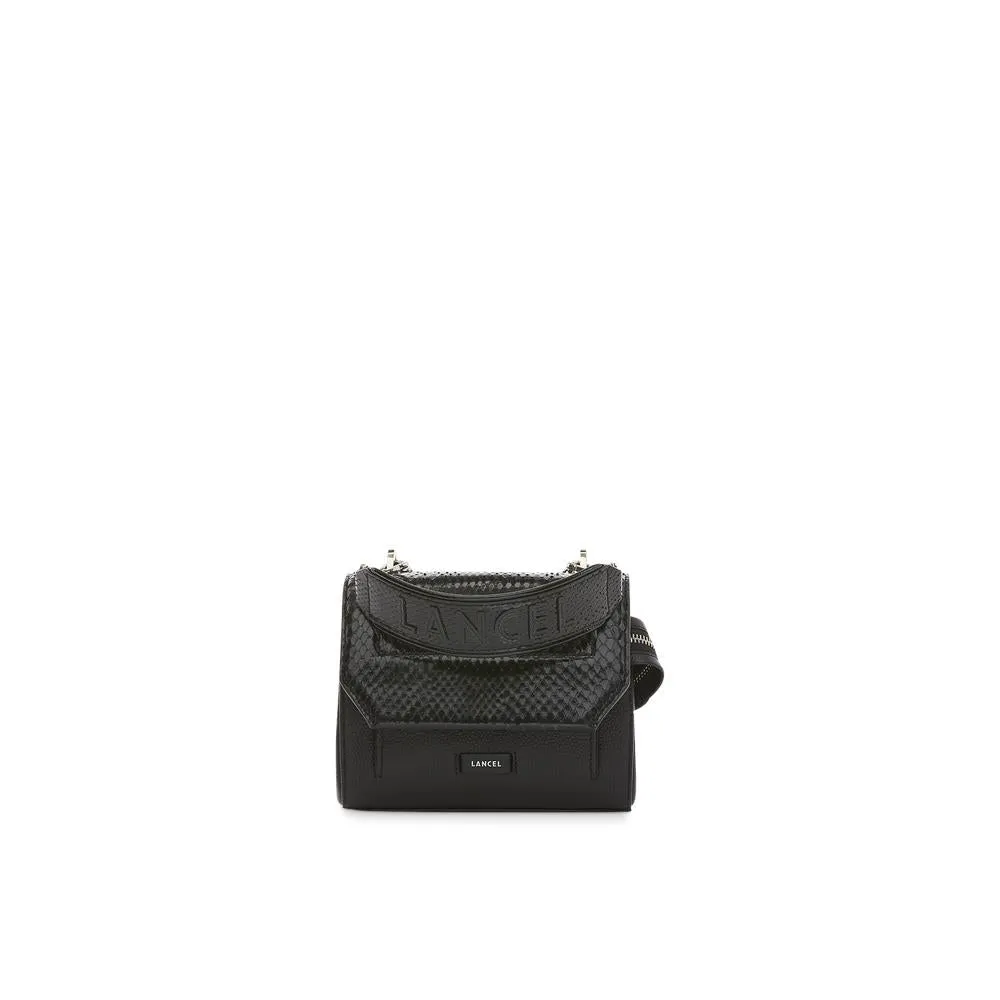 Ninon De Lancel  Mauve / Khaki Flap Bag With Handle