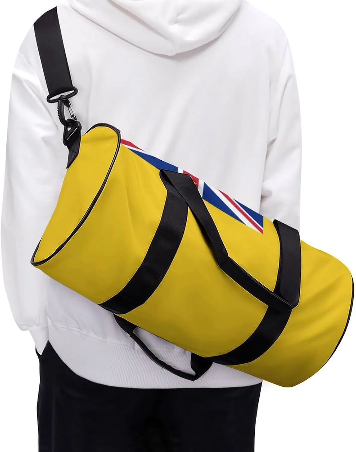 Niue Flag Travel Duffel Bag with Wet Pocket for Men Women Gym Weekender Tote