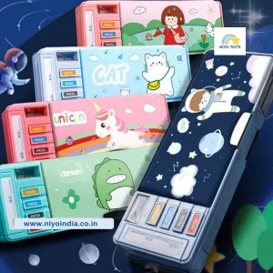 NIYO TOYS Cartoon Pencil Box - Educational School Supplies Kids