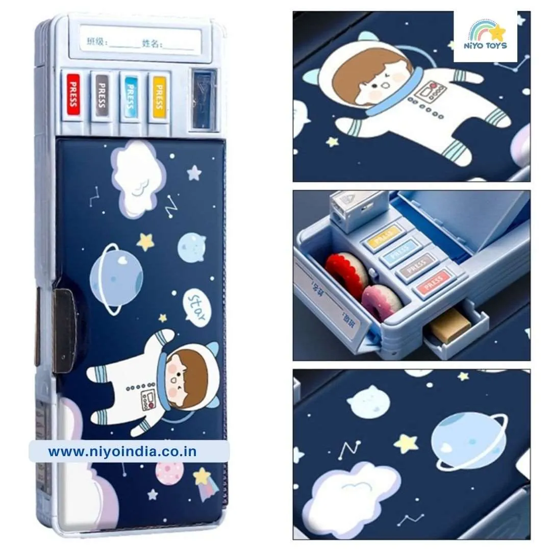 NIYO TOYS Cartoon Pencil Box - Educational School Supplies Kids