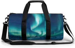 Northern Lights Gym Bag for Men Women Water Resistant Duffle Bag Travel Lightweight Bag for Travel Sports