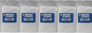 NuMatic Henry, Hetty, Basil, James Micro-Lined Premium Allergen Vacuum Bags, Fits; 604015 & NVM-1CH, (50) Bags