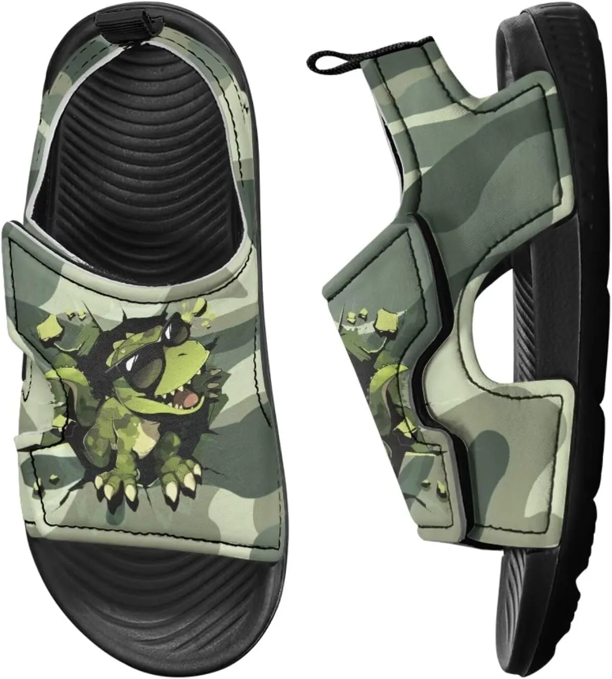 Nylon buckle Kids Cartoon Sandals for Boys Girls Suitable for Outdoor Play Walking Shoes